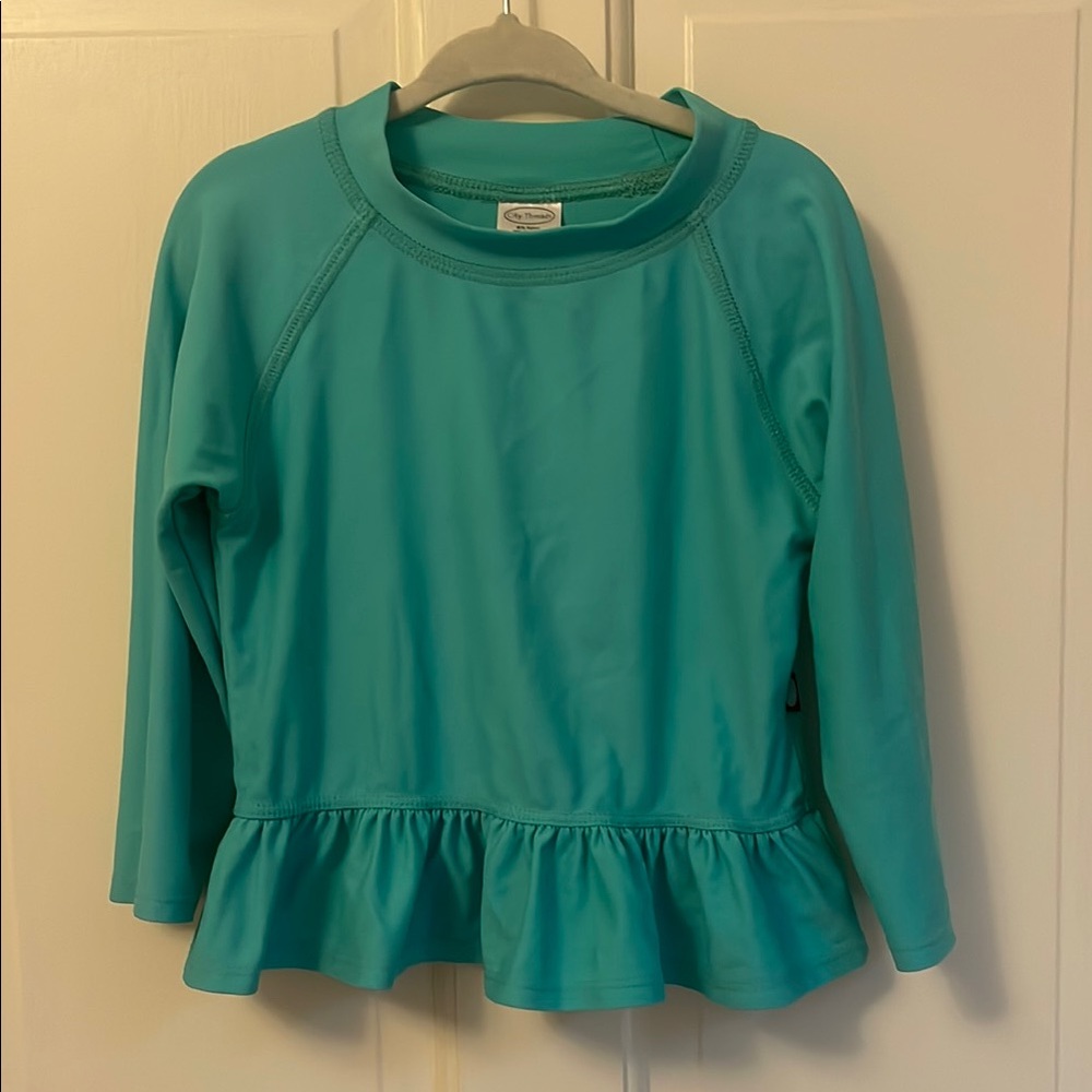 City Threads Long Sleeve Peplum Swim Rashguard